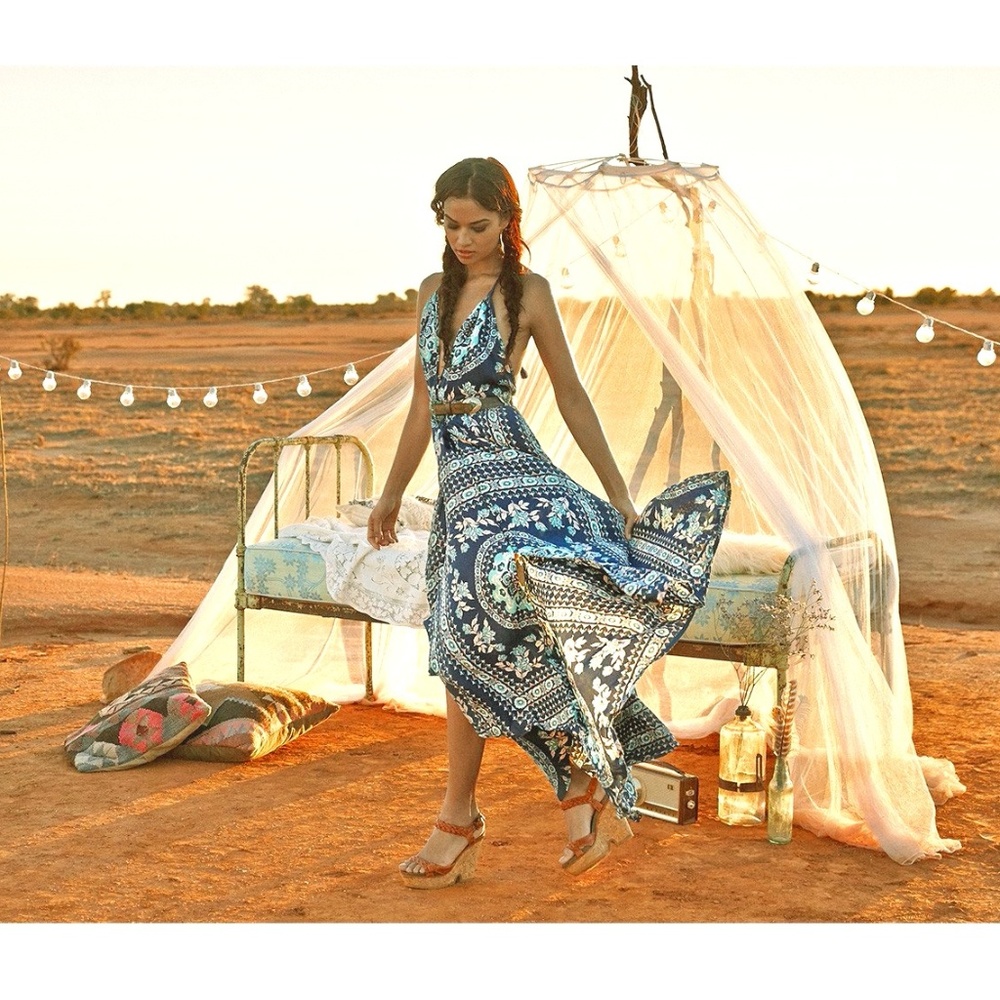 Spell and the gypsy vintage Pandora Kerchief Halter Dress